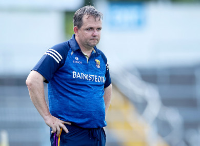 Wexford manager Davy Fitzgerald.