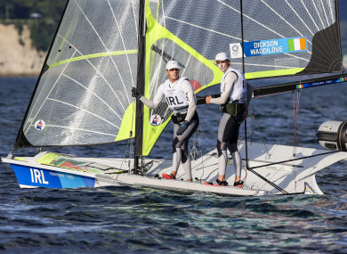 Robert Dickson and Sean Waddilove competing in Tokyo.