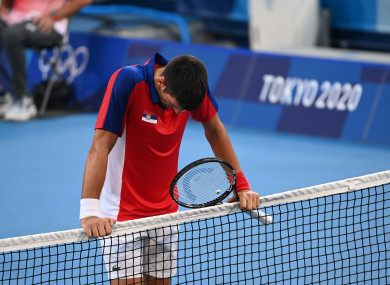 Novak Djokovic after today's bronze medal match.
