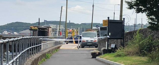 The scene of the crash.
