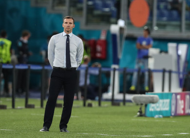 Andriy Shevchenko at Euro 2020.
