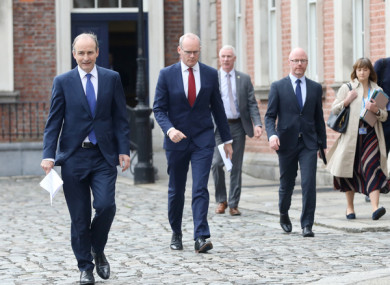 Micheál Martin and Simon Coveney