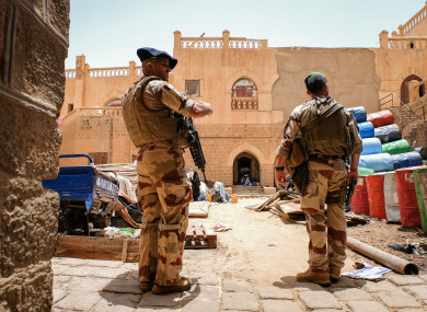 French troops in Mali.