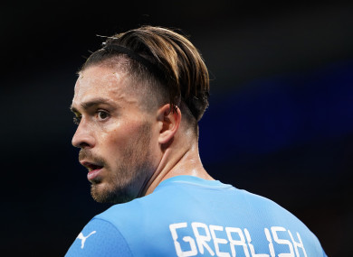 Manchester City's Jack Grealish during the UEFA Champions League, Group A match.