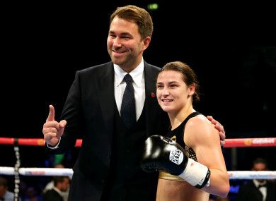 Eddie Hearn and Katie Taylor.