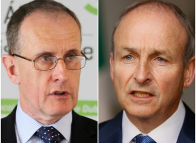 Owen Keegan and Micheál Martin