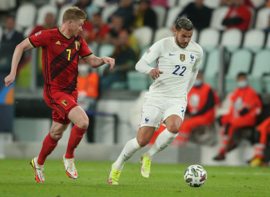 Kevin De Bruyne and Theo Hernandez.