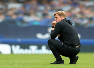 Eddie Howe will be self-isolating while Newcastle host Brentford.