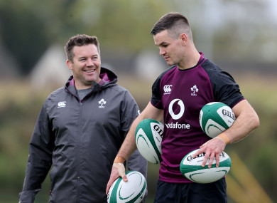 Johnny Sexton could win his 100th Ireland cap on Saturday.