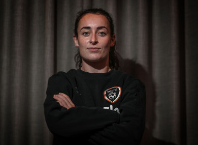Roma McLaughlin pictured at an Ireland media day earlier this week