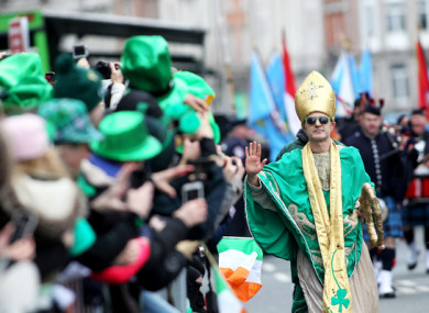 St Patricks Day Parade in Dublin four years ago.