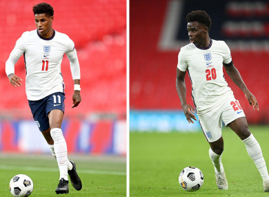 Some of England's black players were targeted after the final defeat.