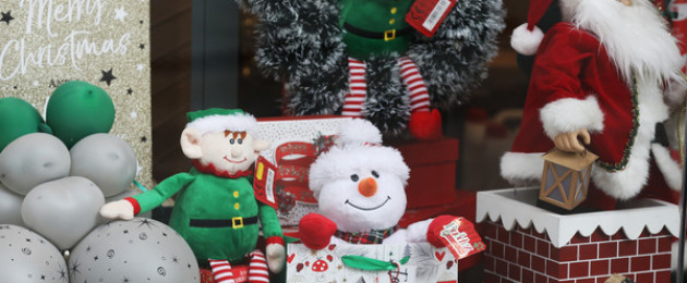 A Christmas window on Grafton Street.