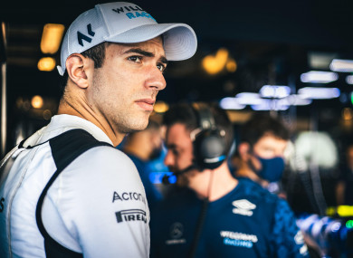 Williams driver Nicholas Latifi pictured earlier this month at the Abu Dhabi Grand Prix.