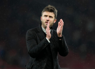 Carrick held the role of caretaker manager for three games.