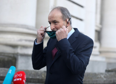 Taoiseach and Fianna Fáil leader Micheal Martin.