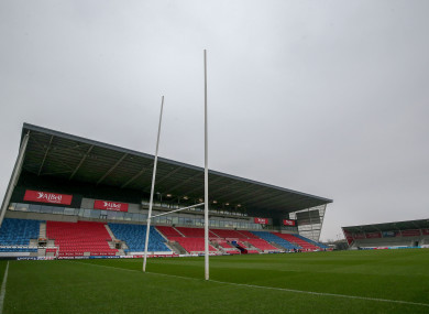 A view of Sale Shark's AJ Bell Stadium.