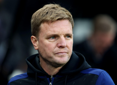 Eddie Howe (file pic).