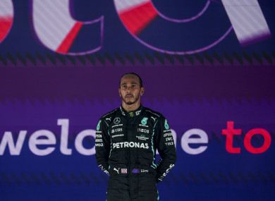 Lewis Hamilton (file pic).