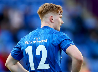 Martin lining out for Leinster's U19s.