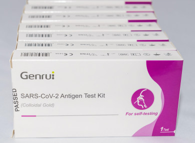 Genrui antigen tests (file photo)