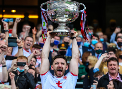 Tyrone's 2021 winning captain Padraig Hampsey.