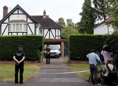 British police searching al-Hilli family home who were killed while holidaying in the French Alps.