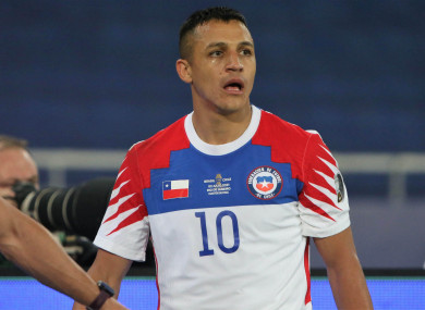 Alexis Sanchez of Chile (file pic).