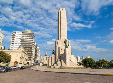 The 'Monumento a la Bandera' located at Rosario city, Argentina.