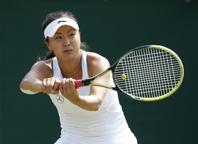 Peng Shuai (file pic).