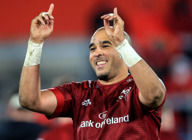 Zebo has extended his Munster deal until 2024.