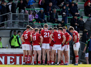 The Cork footballers.