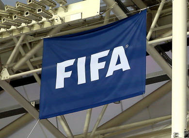 A general view of Fifa branding.