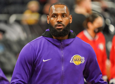 LeBron James (file pic).