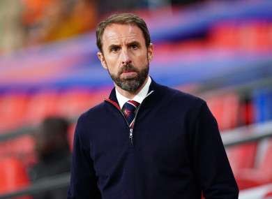 Gareth Southgate (file pic).