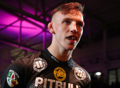 'A huge fight for a huge card': Rhys McKee, pictured, will take on Justin Burlinson.