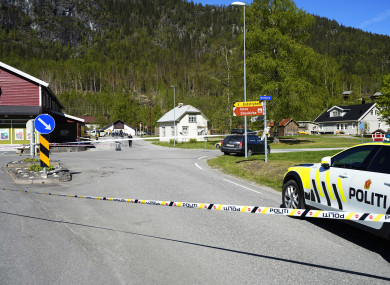 A police car on the scene of a multiple stabbing in Nore.
