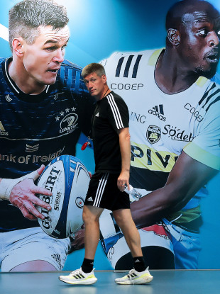 Ronan O'Gara at the Stade Velodrome in Marseille for Friday's Captain's Run.