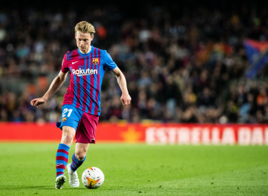 De Jong may be on his way out of Camp Nou.