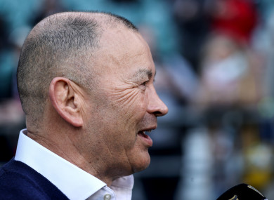 Eddie Jones will experiment tomorrow.