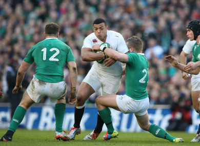 Burrell playing against Ireland in 2015.