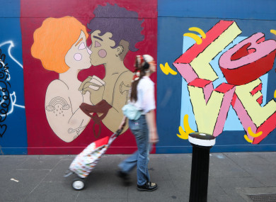'Trans love', a mural on George's St in Dublin