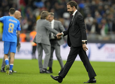 Gareth Southgate after his side's defeat to Italy.