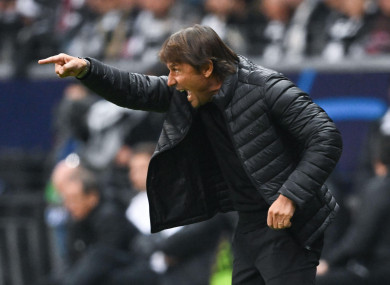 Antonio Conte of Tottenham pictured during the game.
