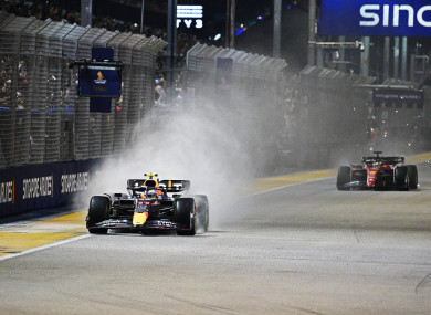 Red Bull's Sergio Perez at the Singapore Grand Prix.