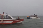 People were rescued from the boat. 