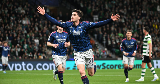 Havertz nabs late winner as Arsenal take quarter-final lead against Sporting CP