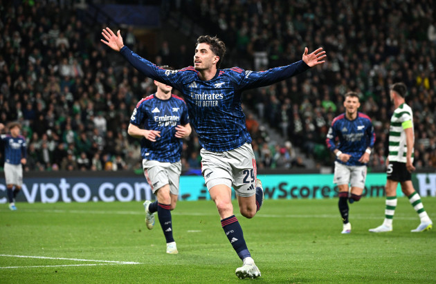 Havertz nabs late winner as Arsenal take quarter-final lead against Sporting CP