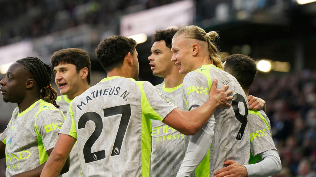 Man City go top of Premier League as Burnley relegated