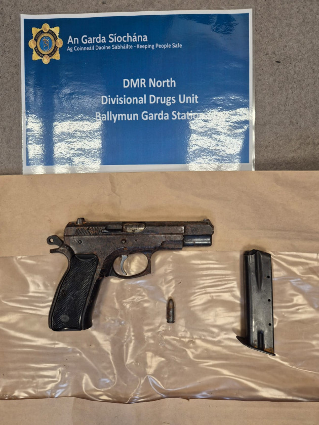 Loaded handgun found hidden in bush near north Dublin playground